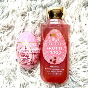 Bath & Body Works Tutti Frutti Candy Body Wash and Bath Fizzy